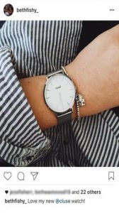 An social media post of a watch.