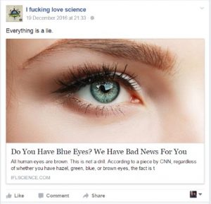 screenshot of click bait example