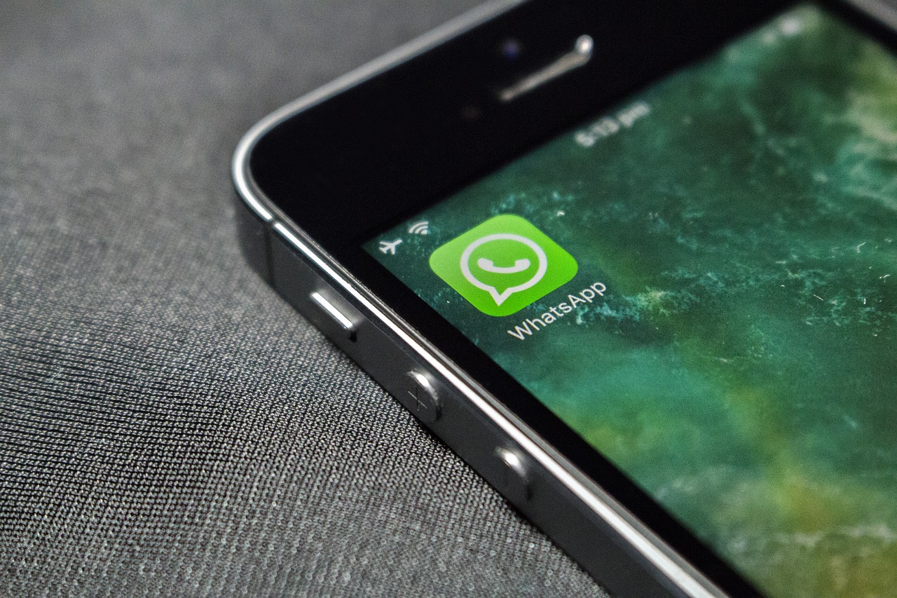WhatsApp icon on an iPhone home screen 
