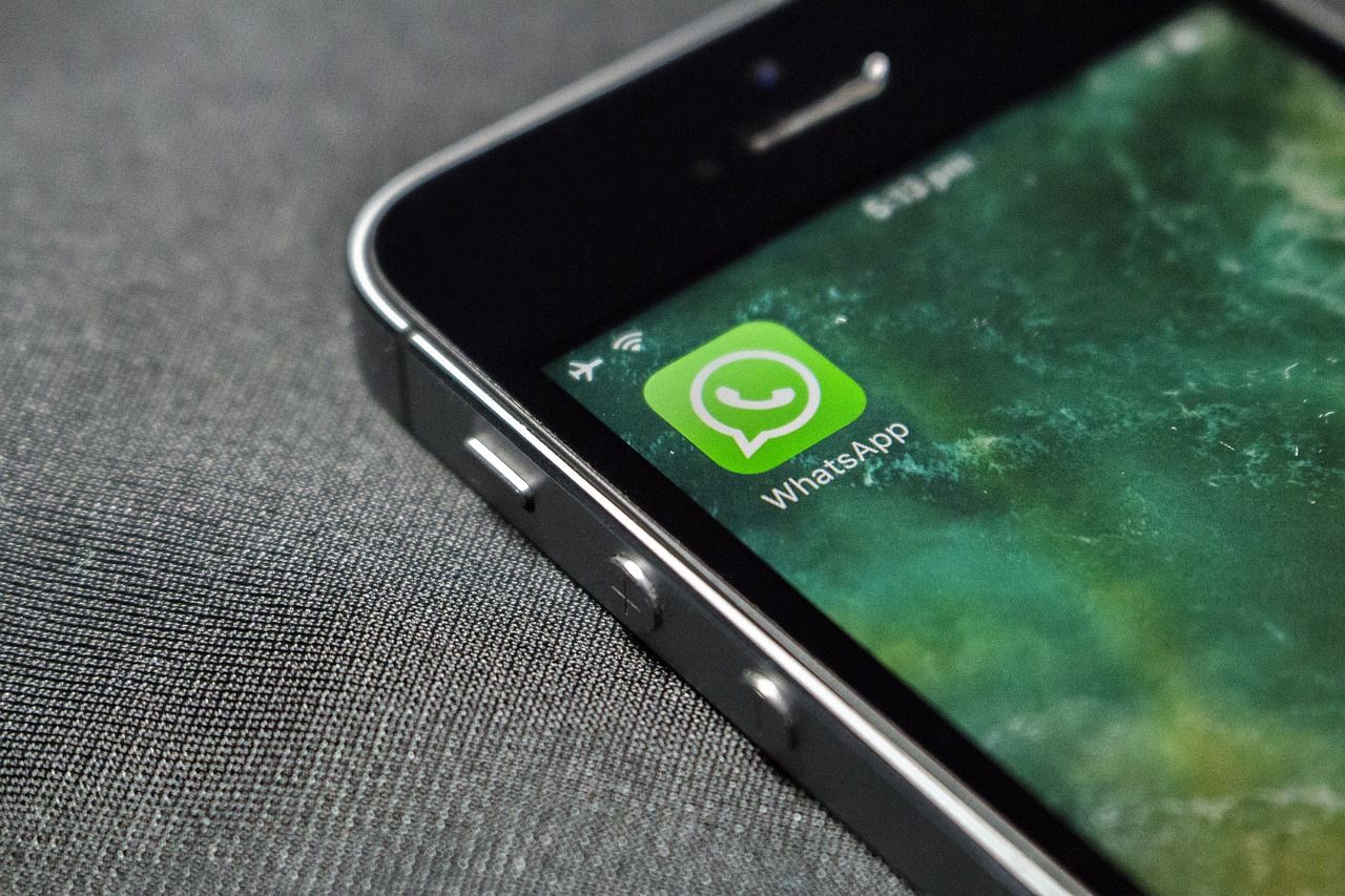 WhatsApp icon on an iPhone home screen