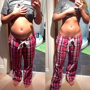 Before and after bloat