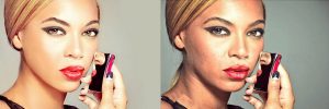 Photo by Ebara Jaja via Google Images Photo of Beyonce before and after photoshop