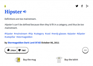 A BASIC definition of 'hipsters'